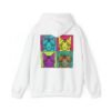 Pop Art Cat Hoodie – Colorful Retro Cat Faces (Unisex)