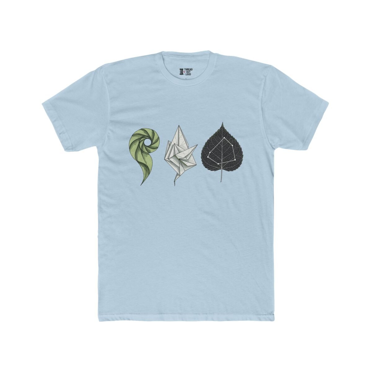 Abstract Leaf Evolution T-Shirt – Nature Inspired Graphic Tee (Unisex)