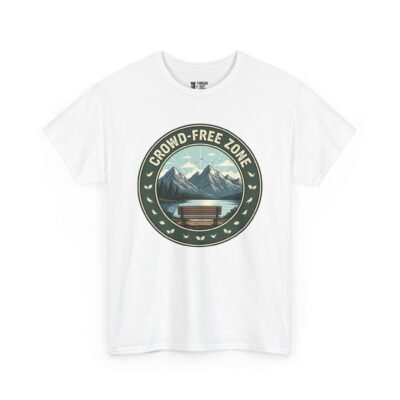 Crowd-Free Zone T-Shirt – Introvert Nature Graphic Tee (Unisex)