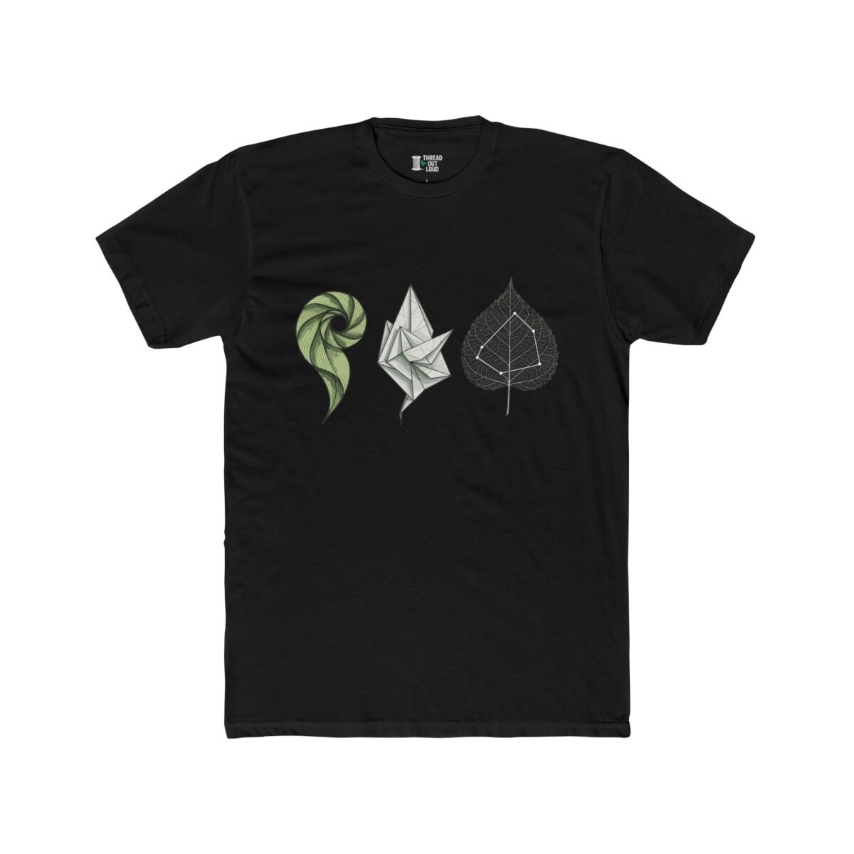 Abstract Leaf Evolution T-Shirt – Nature Inspired Graphic Tee (Unisex)