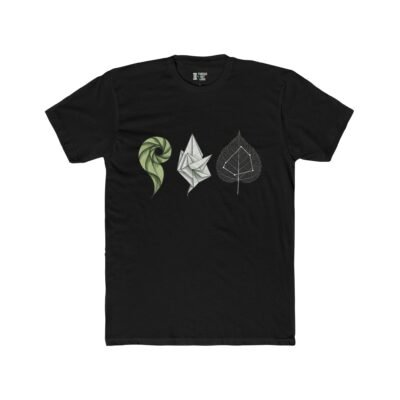 Abstract Leaf Evolution T-Shirt – Nature Inspired Graphic Tee (Unisex)