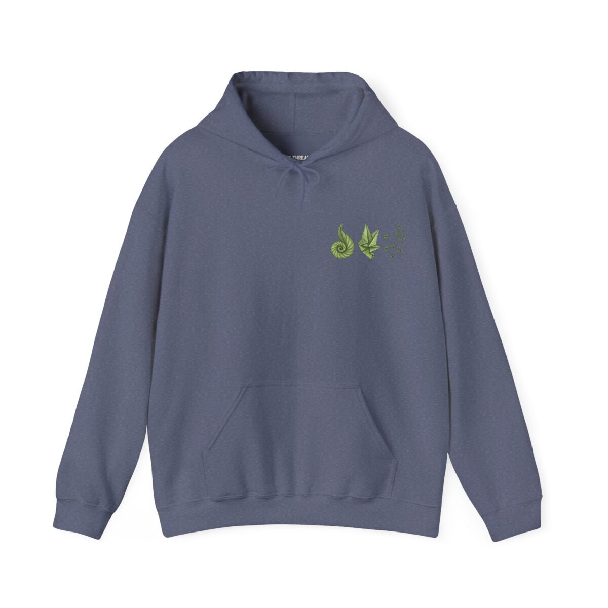 Geometric Leaf Constellation Hoodie – Front & Back Print (Unisex)