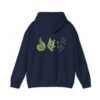 Geometric Leaf Constellation Hoodie – Front & Back Print (Unisex)