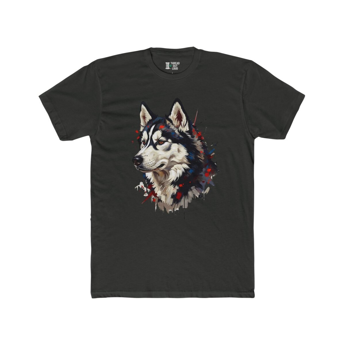 Siberian Husky T-Shirt – Dog Lover Pet Portrait Tee (Unisex)