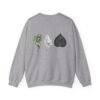 Abstract Leaf Evolution Sweatshirt – Front & Back Nature-Inspired Print (Unisex)