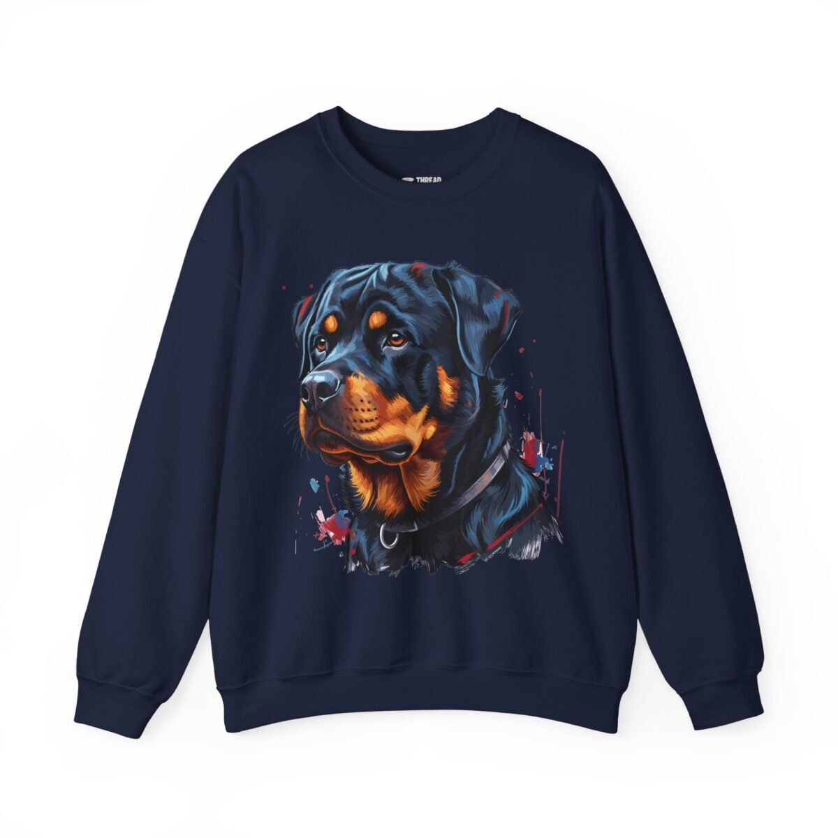 Rottweiler Sweatshirt – Bold Dog Portrait Crewneck (Unisex)