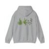 Geometric Leaf Constellation Hoodie – Front & Back Print (Unisex)