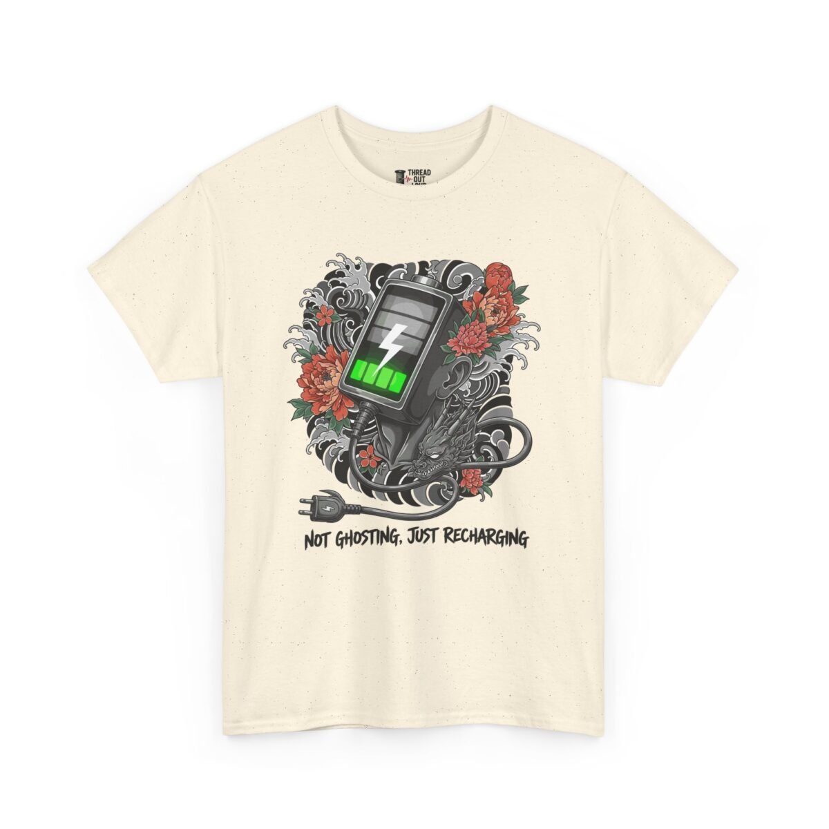 Not Ghosting Just Recharging T-Shirt – Funny Introvert Tee (Unisex)