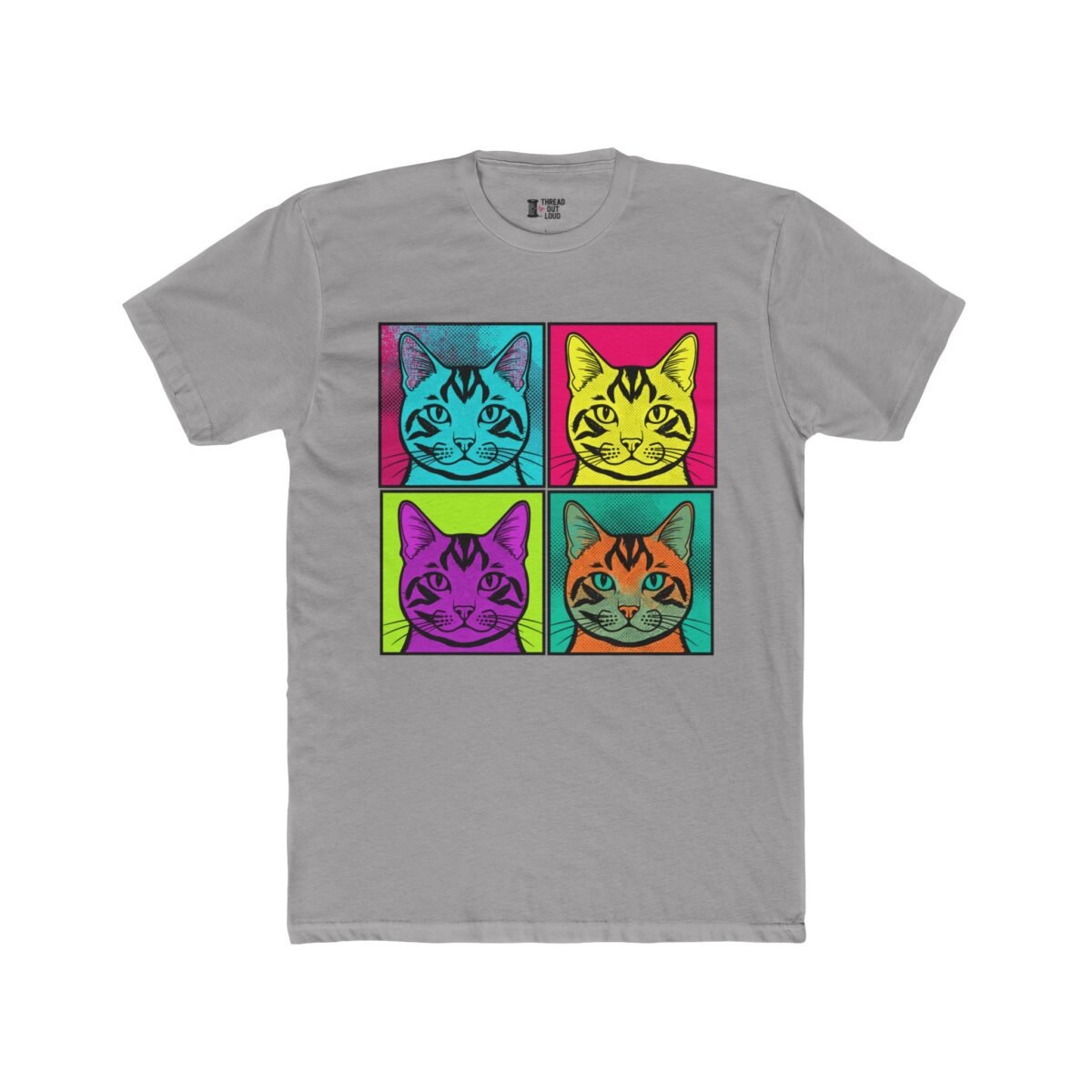 Pop Art Cat T-Shirt – Colorful Cat Lover Graphic Tee (Unisex)