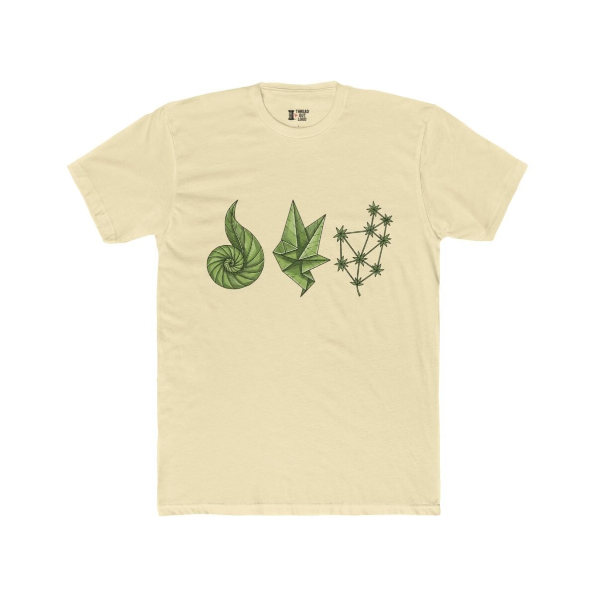 Leaf Constellation T-Shirt – Abstract Botanical & Cosmic Nature Tee (Unisex)