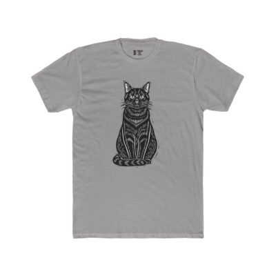 Woodcut Cat T-Shirt – Artistic Cat Lover Graphic Tee (Unisex)