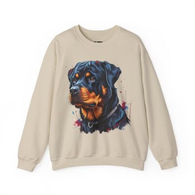 Rottweiler Sweatshirt – Bold Dog Portrait Crewneck (Unisex)