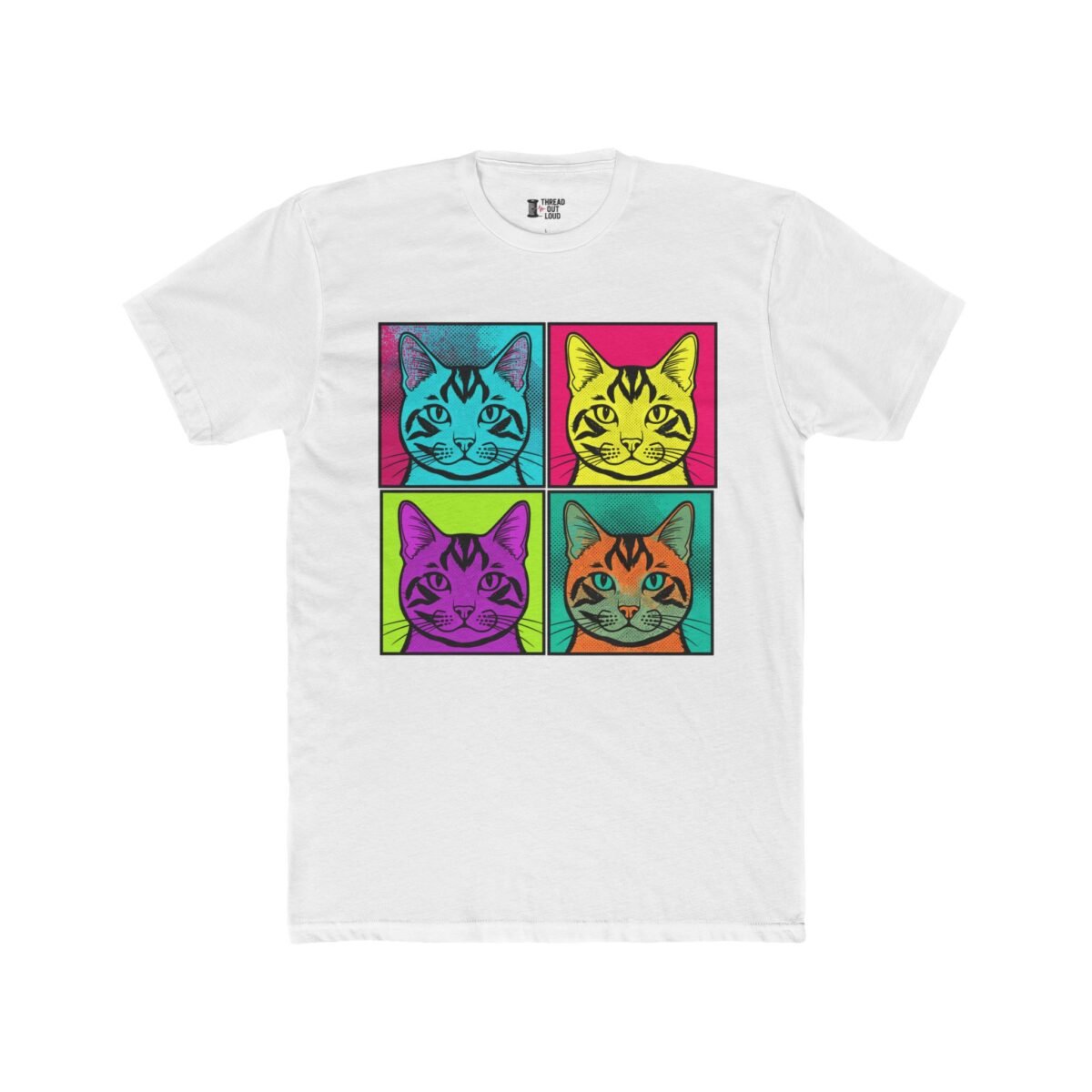 Pop Art Cat T-Shirt – Colorful Cat Lover Graphic Tee (Unisex)