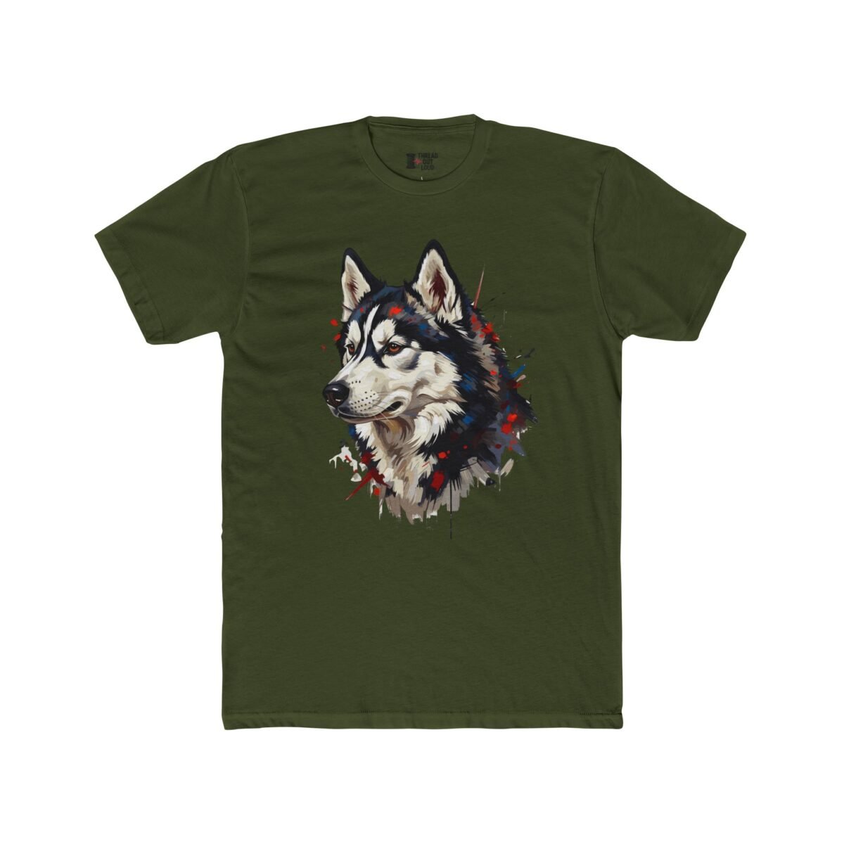 Siberian Husky T-Shirt – Dog Lover Pet Portrait Tee (Unisex)