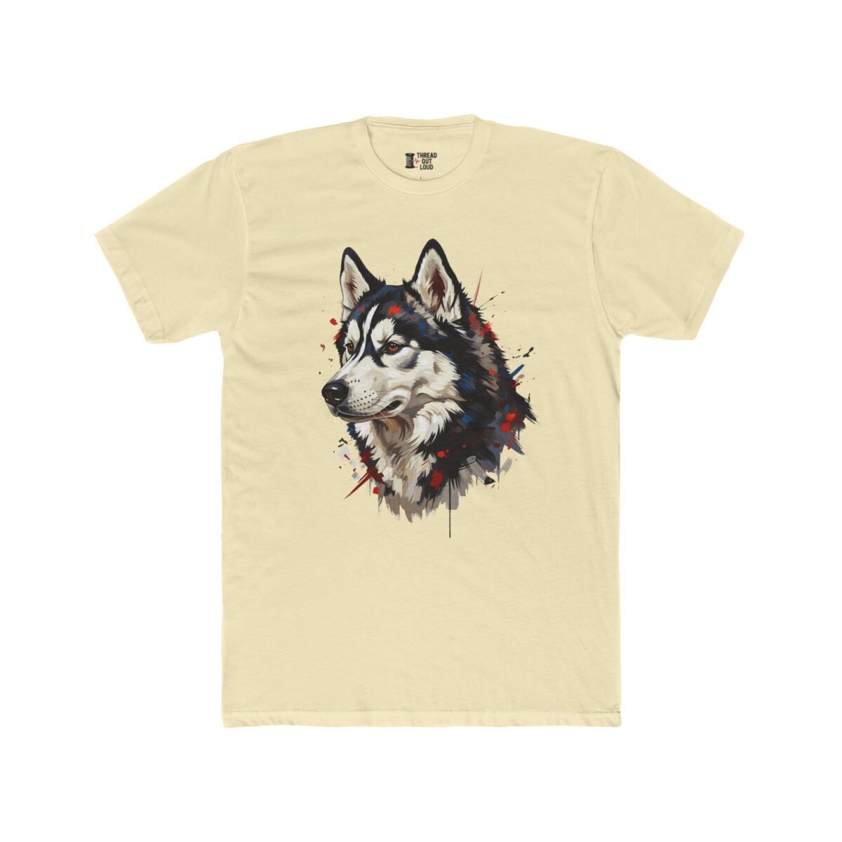 Siberian Husky T-Shirt – Dog Lover Pet Portrait Tee (Unisex)