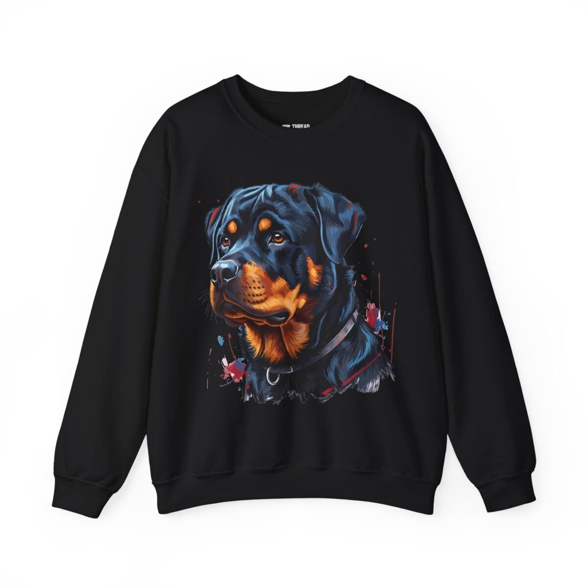 Rottweiler Sweatshirt – Bold Dog Portrait Crewneck (Unisex)