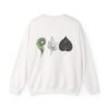 Abstract Leaf Evolution Sweatshirt – Front & Back Nature-Inspired Print (Unisex)