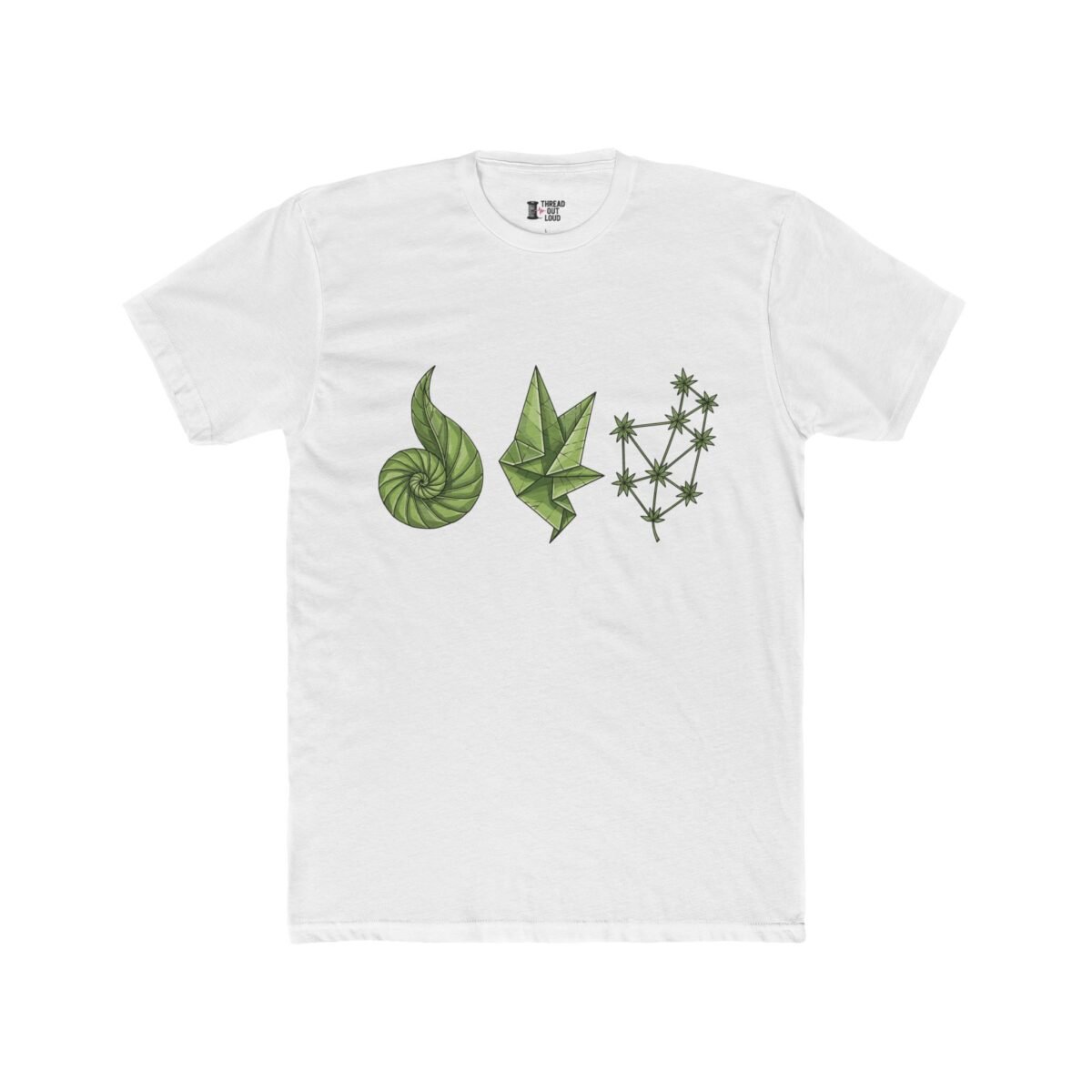 Leaf Constellation T-Shirt – Abstract Botanical & Cosmic Nature Tee (Unisex)
