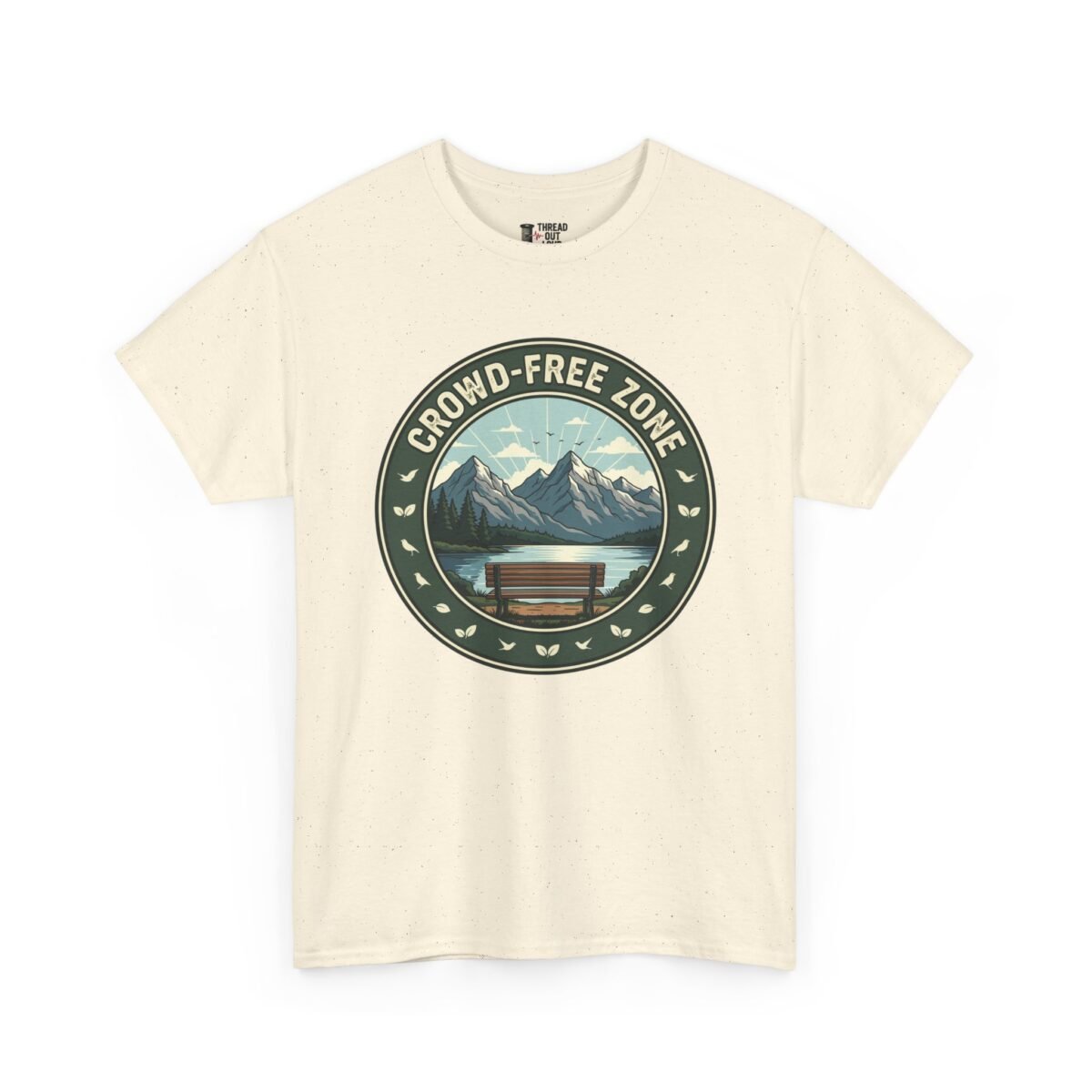 Crowd-Free Zone T-Shirt – Introvert Nature Graphic Tee (Unisex)
