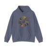 Cosmic Leaves Hoodie – Abstract Nature Pullover (Unisex)
