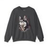 Siberian Husky Sweatshirt – Realistic Dog Art Crewneck (Unisex)