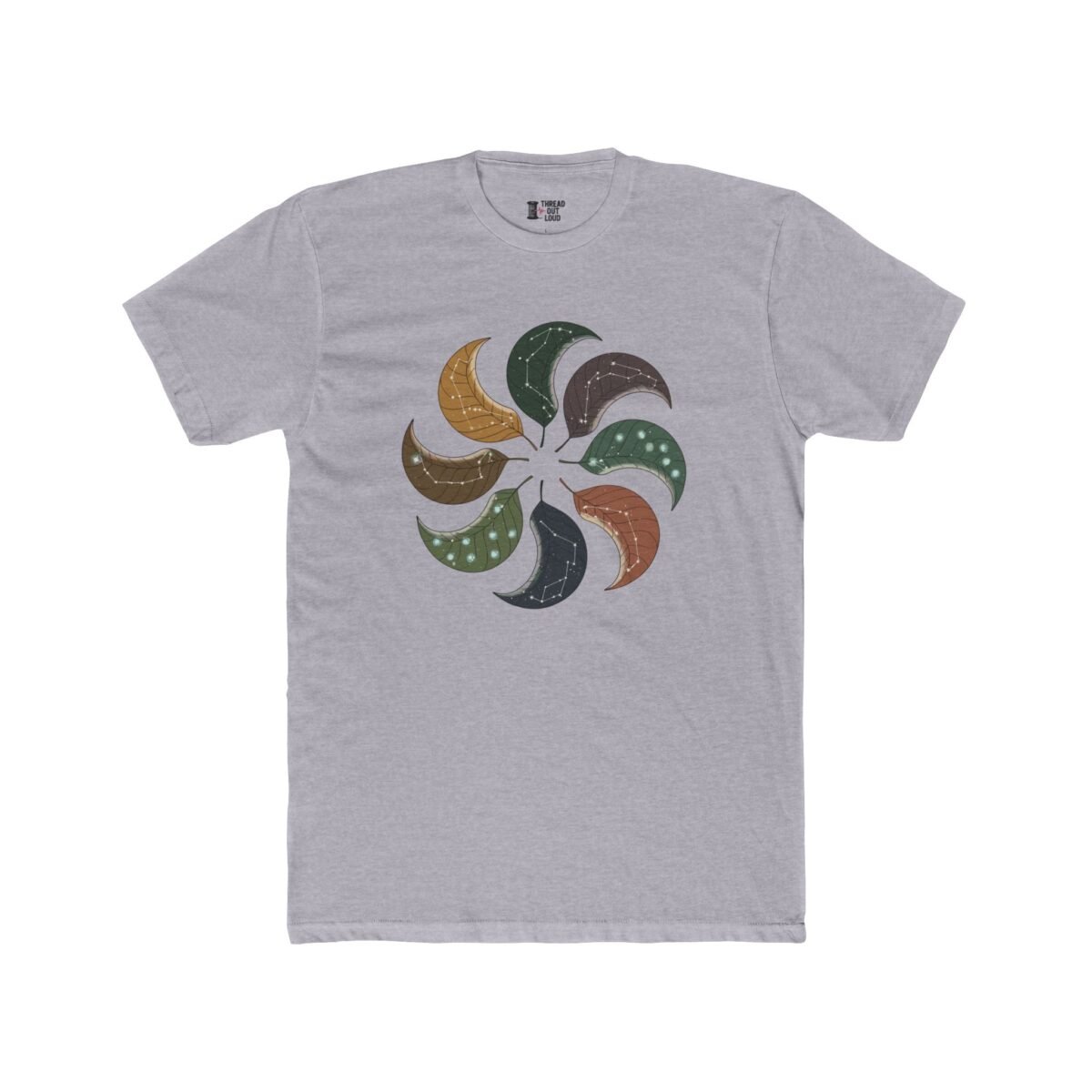 Leaf Mandala T-Shirt – Abstract Nature Art Graphic Tee (Unisex)