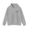 Geometric Leaf Constellation Hoodie – Front & Back Print (Unisex)