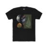 Cosmic Moon & Leaf T-Shirt – Abstract Botanical Nature Graphic Tee (Unisex)