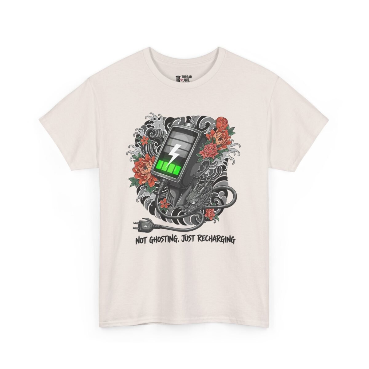 Not Ghosting Just Recharging T-Shirt – Funny Introvert Tee (Unisex)