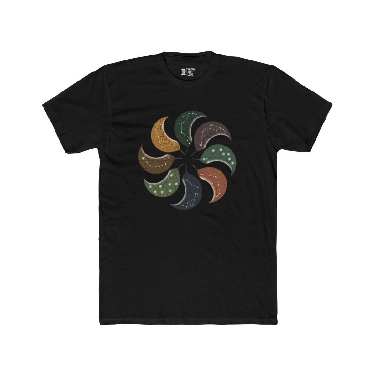 Leaf Mandala T-Shirt – Abstract Nature Art Graphic Tee (Unisex)