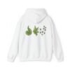Geometric Leaf Constellation Hoodie – Front & Back Print (Unisex)