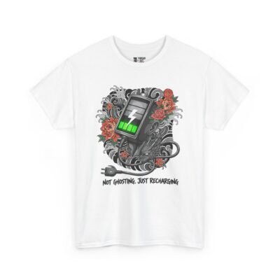 Not Ghosting Just Recharging T-Shirt – Funny Introvert Tee (Unisex)